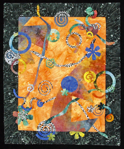 Image of quilt titled “Hangover II” by Barbara Fox